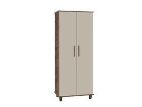 Multiuso Organizador LB 2 Portas Cor Canela / Off White