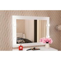 Multiuso Quarto Casal Espelho Camarim PE-2006 Branco - Tecno Mobili