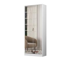 Multiuso Sapateira Armário Grife com Espelho 2 Portas Branco - Demóbile