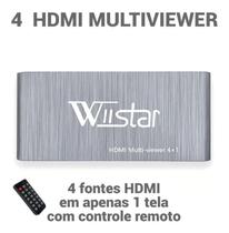 Multiviewer 4 Fontes Hdmi Em 1 Monitor Full Hd Wiistar
