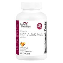 Multivitaminas mastigáveis Bariatric Advantage High ADEK com ferro Multivitaminas mastigáveis Bariatric Advantage High ADEK com ferro