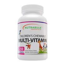 Multivitaminas mastigáveis NutraBulk Children 250 comprimidos Multivitaminas mastigáveis NutraBulk Children 250 comprimidos