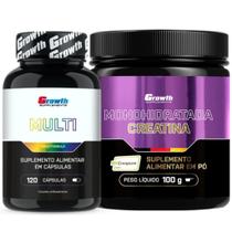 Multivitaminico 120 Caps + Creatina 100g Creapure Growth Multivitaminico 120 Caps + Creatina 100g Creapure Growth