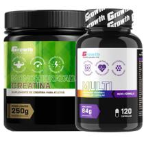 Multivitaminico 120 Caps + Creatina Pura 250g Growth