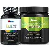 Multivitaminico 120 Caps + Creatina Pura 250g Growth