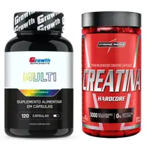 Multivitaminico 120 Caps Growth + Creatina 120 Caps Integral