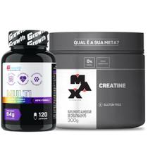 Multivitaminico 120 Caps Growth + Creatina 300g Max Titanium