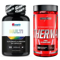 Multivitaminico 120 Caps Growth + Therma Pro 120 Integral