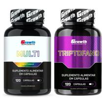Multivitaminico 120 Caps + Triptofano 120 Caps Growth Multivitaminico 120 Caps + Triptofano 120 Caps Growth