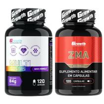 Multivitaminico 120 Caps + Zma 120 Caps Growth Supplements