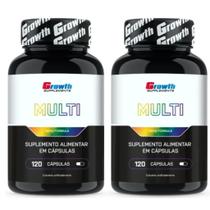 Multivitaminico 120 Cápsulas Growth Kit 2 Potes