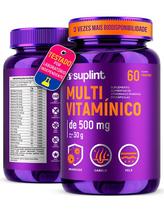 Multivitamínico 500 MG com Vitaminas A, C, D3, E, K1, Complexo B, Zinco e Cromo 21 Ingredientes em Cápsulas Veganas