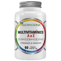 Multivitamínico A a Z 500mg 60 Cápsulas - Flora Nativa Multivitamínico A a Z 500mg 60 Cápsulas - Flora Nativa