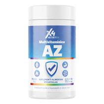 Multivitamínico A-Z Vitaminas X4 Nutrition 60 Doses Cápsulas Completo Energia Diária, Imunidade Multivitamínico A-Z Vitaminas X4 Nutrition 60 Doses Cápsulas Completo Energia Diária, Imunidade