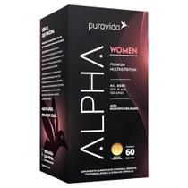 Multivitaminico Alpha Mulher 60 Caps Soft Gel - PuraVida Multivitaminico Alpha Mulher 60 Caps Soft Gel - PuraVida