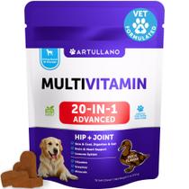 Multivitamínico Artullano 20 em 1 para cães - Suporte para articulação do quadril Multivitamínico Artullano 20 em 1 para cães - Suporte para articulação do quadril