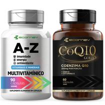 Multivitaminico AZ 22 Vitaminas Coenzima Q10 200mg Vit E Zinco Ecomev
