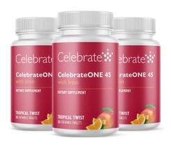 Multivitamínico Bariátrico CelebrateONE 45 com Ferro 90 comprimidos mastigáveis Multivitamínico Bariátrico CelebrateONE 45 com Ferro 90 comprimidos mastigáveis