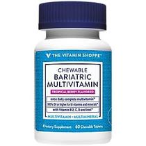 Multivitamínico bariátrico mastigável The Vitamin Shoppe Tropical Berry Flavor 60 comprimidos Multivitamínico bariátrico mastigável The Vitamin Shoppe Tropical Berry Flavor 60 comprimidos