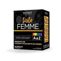 Multivitaminico c/ cafeina + picolinato de cromo testo femme 500mg 60cps prevent pharma Multivitaminico c/ cafeina + picolinato de cromo testo femme 500mg 60cps prevent pharma