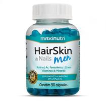Multivitamínico cabelo, pele e unhas homem - 90 cápsulas - maxinutri