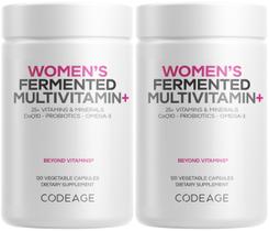 Multivitamínico Codeage Women's Daily 25+ com 25+ Vitaminas 120 cápsulas Multivitamínico Codeage Women's Daily 25+ com 25+ Vitaminas 120 cápsulas