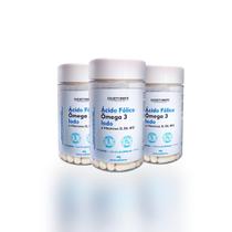 Multivitamínico com Ácido Fólico, Ômega 3, Iodo e Vitaminas Para Grávida Gestante Lactante 60 Capsulas - Cicatribem - 3 Unidades