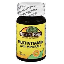 Multivitamínico com minerais 100 comprimidos da Nature's Blend (pacote com 6)