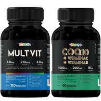 Multivitamínico Completo Adulto Vitaease Vitaminas e Minerais 120 Cápsulas