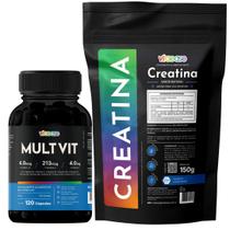 Multivitamínico Completo Adulto Vitaease Vitaminas e Minerais 120 Cápsulas