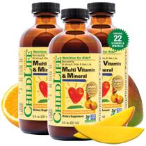 Multivitamínico e mineral CHILDLIFE ESSENTIALS Kids 240 ml x3