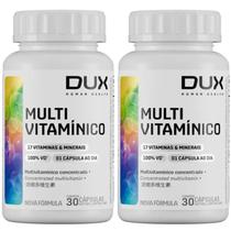 Multivitaminico Esportivo - 30 cápsulas - Dux - Fórmula Concentrada Com 17 Vitaminas e Sais Minerais - KIT 2 UNIDADES