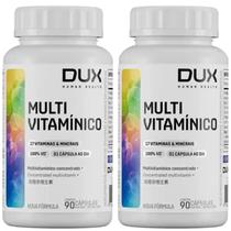 Multivitaminico Esportivo - 90 cápsulas - Dux - Fórmula Concentrada Com 17 Vitaminas e Sais Minerais - KIT 2 UNIDADES Multivitaminico Esportivo - 90 cápsulas - Dux - Fórmula Concentrada Com 17 Vitaminas e Sais Minerais - KIT 2 UNIDADES