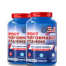 Multivitamínico Fórmula Americana (120 Cápsulas) VIT A Z BCAA AMINOÁCIDOS (USA SPORT NUTRITION)