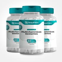 Multivitaminico Gestantes 450mg 180caps 3 Potes I Bioquímica - BIOQUIMICA