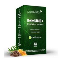 Multivitaminico Immune Essential Guard Pura Vida 60 caps Zinco Propolis Verde Wellmune Vit C