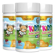 Multivitamínico Kids Bear 3 X 30 Gomas Qualylife