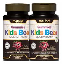 Multivitaminico Kids Gomas Gummy Ursinho 60 Gomas 2500mg Framboesa