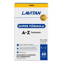 Multivitamínico Lavitan Super Fórmula AZ Homem 60 Comp Multivitamínico Lavitan Super Fórmula AZ Homem 60 Comp