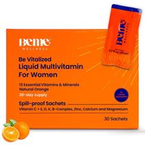 Multivitamínico líquido BeMe Be Vitalized para sachês femininos Multivitamínico líquido BeMe Be Vitalized para sachês femininos