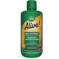 Multivitamínico líquido Nature's Way Alive! Potência máxima 900mL