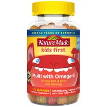Multivitamínico Nature Made First com Ômega-3 em Gomas - 70 Unidades - Infantil