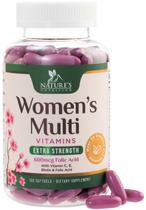 Multivitamínico Nature's Nutrition para mulheres com ferro e cálcio