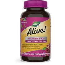 Multivitamínico Nature's Way Alive! Comprimidos femininos com mais de 50 a 130