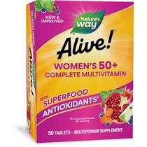 Multivitamínico Nature's Way Alive! Comprimidos femininos com mais de 50 anos Multivitamínico Nature's Way Alive! Comprimidos femininos com mais de 50 anos