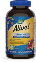Multivitamínico Nature's Way Alive! Gomas masculinas com mais de 50 unidades