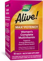 Multivitamínico Nature's Way Alive! Max3 Potency Women 90 comprimidos