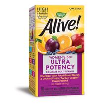 Multivitamínico Nature's Way Alive! Uma vez por dia para mulheres com mais de 50 a 60 comprimidos