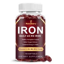 Multivitamínico Navobary Ferro 65 mg 150 cápsulas moles