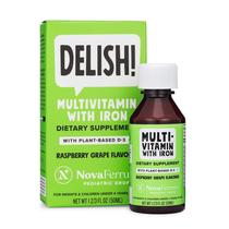 Multivitamínico NovaFerrum Delish Vegan com ferro 50 ml para bebês e crianças Multivitamínico NovaFerrum Delish Vegan com ferro 50 ml para bebês e crianças